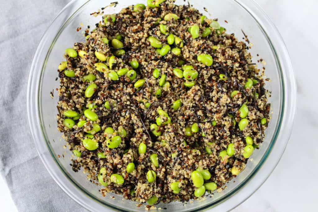Cold Edamame Quinoa