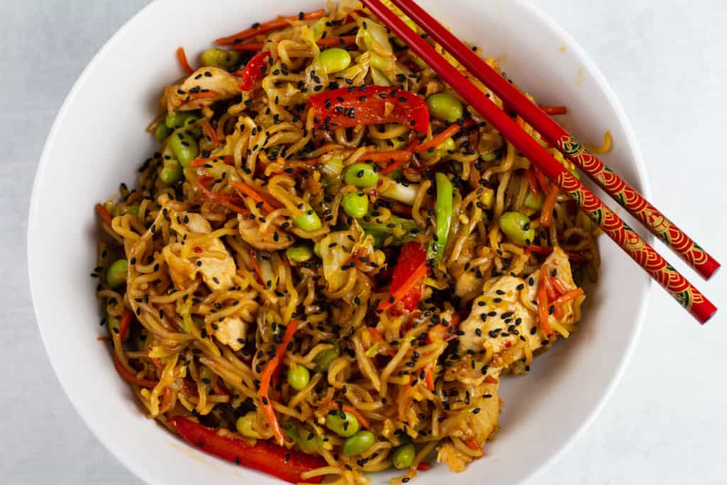 Wok Seared Chicken and Soba Noodles