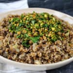 Lentil Pilaf with Pistachio Topping Cover