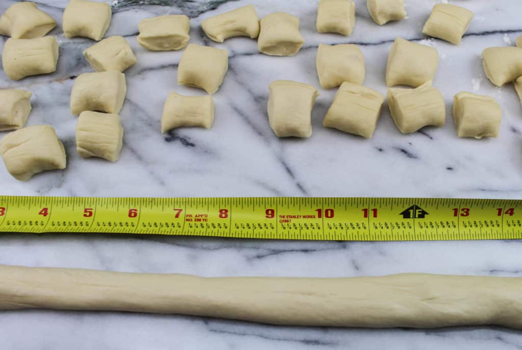 Measuring Dough for Cutting