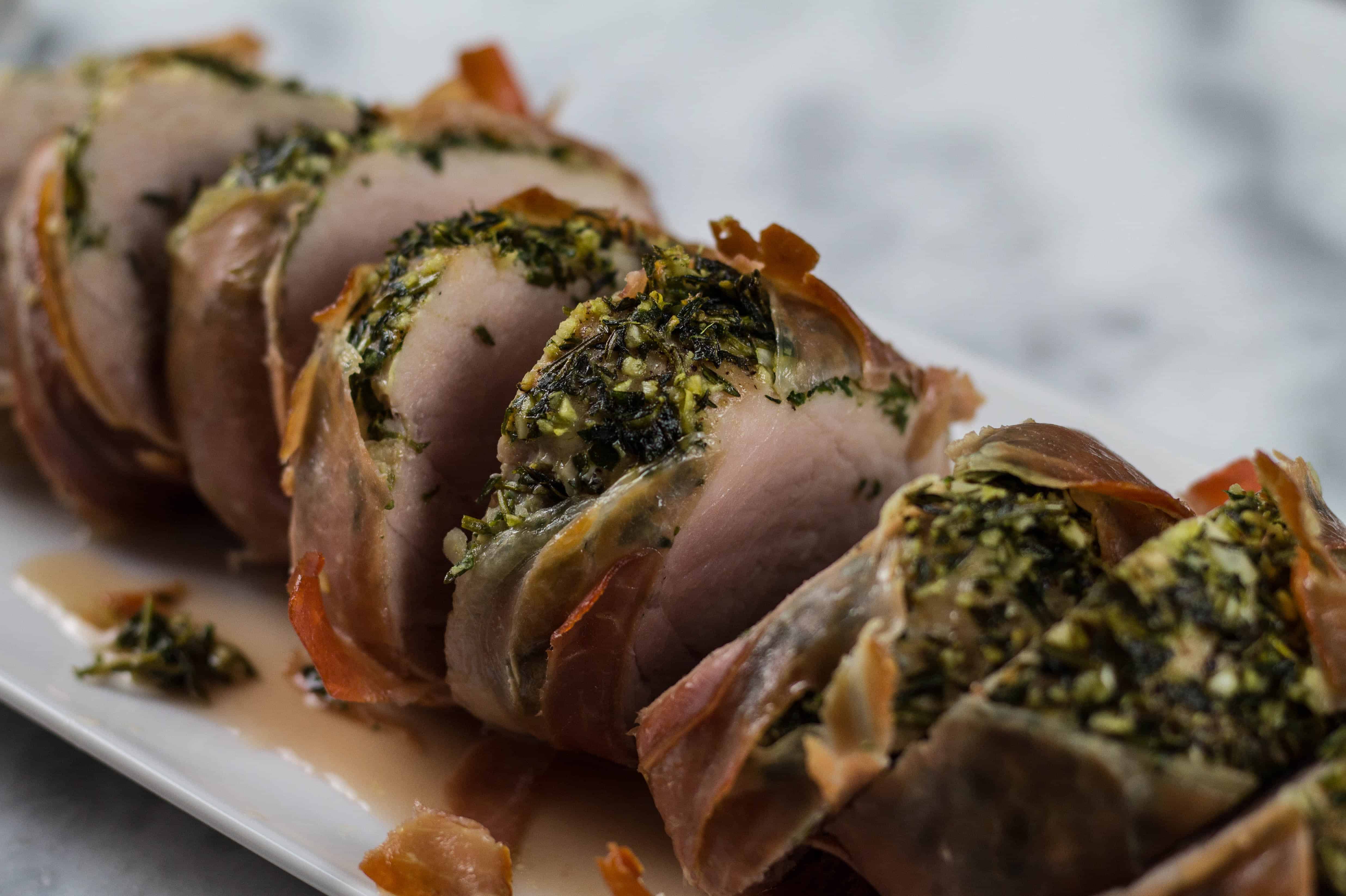Prosciutto Wrapped Roasted Pork Tenderloin A Cup Of Frosting