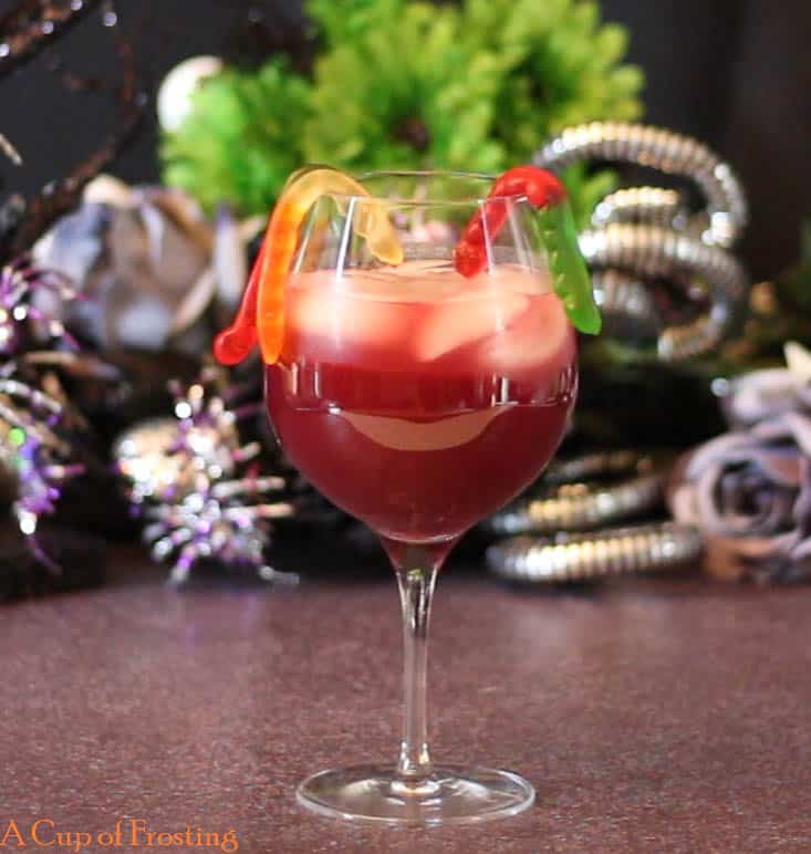 Red Sangria in Glass